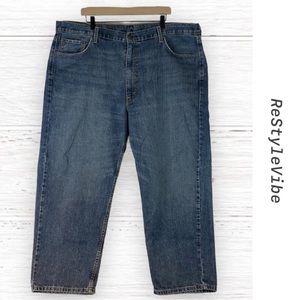 LEVI’S Men’s Size 46x29 Denim Jeans 550 Relaxed Fit Red Tab Style 100% Cotton